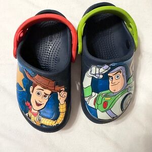 CROCS Toy Story - Disney Pixar - Woody & Buzz - Toddler Size 8 Boys or Girls